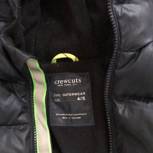 Boys puffer Crewcuts (jcrew) jacket size 4/5